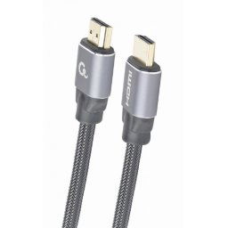 CABLU video GEMBIRD, HDMI (T) la HDMI (T), 2m, premium, conectori auriti, rezolutie maxima 4K (3840 x 2160) la 60 Hz, negru, CCBP-HDMI-2M