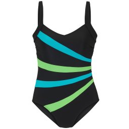 LASCANA Costum de baie întreg albastru / verde / negru