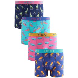Next Boxeri bleumarin / albastru aqua / albastru închis / roz