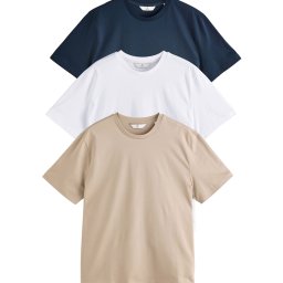 Next Tricou bleumarin / gri piatră / alb