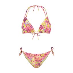 Shiwi Costum de baie două piese 'Liz' albastru deschis / galben deschis / roz