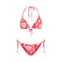 Shiwi Costum de baie două piese 'Liz' roșu / alb
