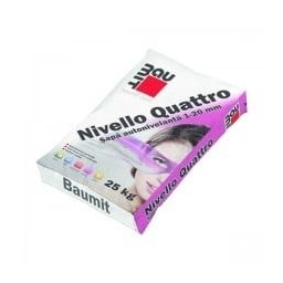 SAPA AUTONIVELANTA 1-20 MM BAUMIT NIVELLO QUATRO 25KG / Palet 54 Saci