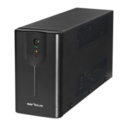 UPS Serioux Line Interactive 1500LI, Led, capacitate 1500VA/900W, 4 prize Schuko , baterie 12 V / 8.0 Ah × 2, timp mediu de functionare pe baterii 8 min - 50% sarcina, management USB/RJ45, software inclus