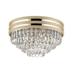 Plafonieră de cristal NAICA 5xE14/40W/230V auriu Zuma Line C0525-05A-V6B5