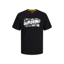JACK & JONES T-Shirt Jjhawaii Shape Tee Ss Crew Neck Ln 12269324 C-N10 black