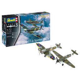 Set aeromodele Messerschmitt Bf109G-10 & Spitfire Mk.V