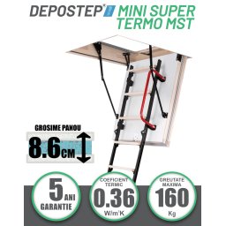 Scara pod DEPOSTEP MINI SUPER TERMO MST H max 265 cm
