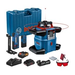 Bosch - GRL 600 CHV - Nivela laser rotativa, 60 m, +/-0.05 mm/m, 600 rot/min, receptor, proiectie verticala, valiza plastic