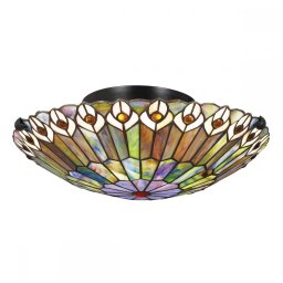 Plafoniera Quoizel Watkins QZ-WATKINS-F-VB, 2xE27, D42cm, bronz