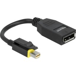 65978 Mini DisplayPort male - DisplayPort female Negru