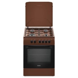 Aragaz SM664MBS, 4 arzatoare, Timer, 60 cm, Maro