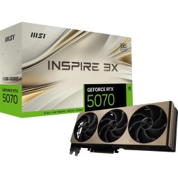 Placa video GeForce RTX 5070 12G INSPIRE 3X OC (DLSS 4, 3x DisplayPort, 1x HDMI 2.1)