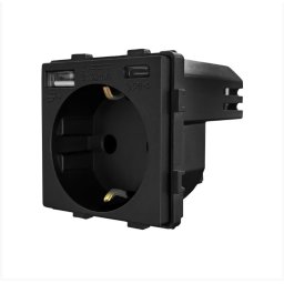 Modul priza Schuko + USB-A + USB-C 20W Fast Charge