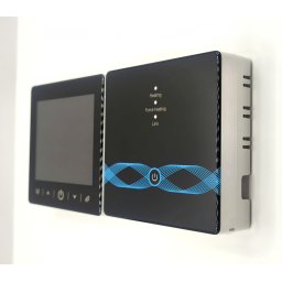 TOR-25 Portabil Termostat Inteligent, cu WiFi+RF, ecran tactil, pentru centrale pe gaz, incalzire in pardoseala Negru