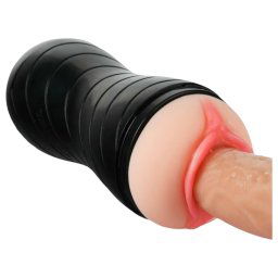 Vibeconnect - masturbator realist cu gură și vagin (natural-negru)