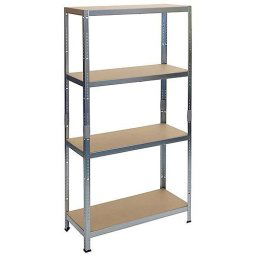 Raft depozitare, metalic, 4 polite, 265 kg, 90x45x180 cm GartenVIP DiyLine