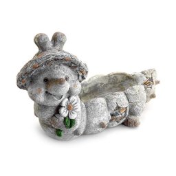 Decoratiune gradina, ceramica, omida cu ghiveci, 47x23x28 cm GartenVIP DiyLine