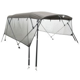 Parasolar Bimini 3 arcuri pereti din plasa 183x(170-182)x137 cm GartenMobel Dekor
