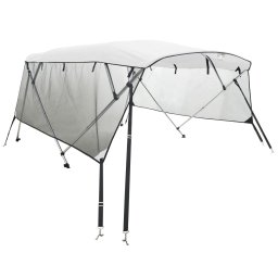 Parasolar Bimini 4 arcuri pereti plasa 243x(230-244)x137 cm GartenMobel Dekor