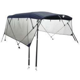 Parasolar Bimini 4 arcuri pereti din plasa 243x(170-182)x137 cm GartenMobel Dekor