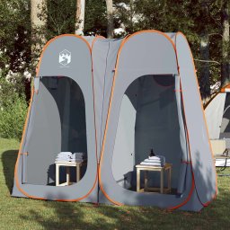 Cort de intimitate pop-up, gri si portocaliu, impermeabil GartenMobel Dekor