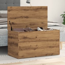 Cufar depozitare, stejar artizanal, 84x42x46 cm, lemn prelucrat GartenMobel Dekor