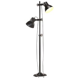 Lampa de podea cu 2 abajururi, negru, E27, fonta GartenMobel Dekor