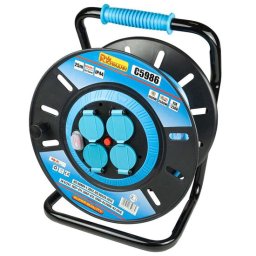 Prelungitor electric industrial, pe tambur, 3x1.5 mm², IP44, 25 m, Richmann GartenVIP DiyLine