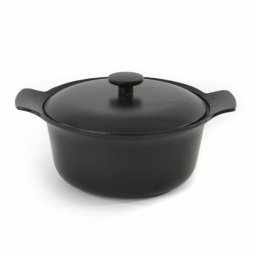 Cratita BergHOFF, 24 cm, 4.2L, capac, Fonta, Negru HighLine Cooking