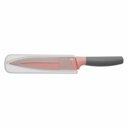 Cutit de transat BergHOFF, 19 cm, teaca de protectie, Otel, Roz HighLine Cooking