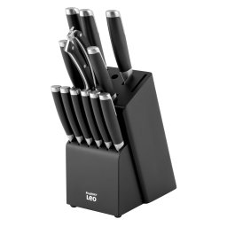 Set Cutite cu suport BergHOFF Graphite, 13 piese, Otel, ABS, Lemn, Negru HighLine Cooking