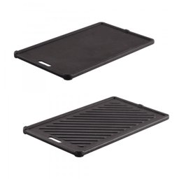 Placa din fonta cu 2 fete pentru gratarele pe gaz Videro G2-P, RÖSLE Essential GrillCooking