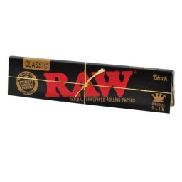 Raw Black Foite Classic super-subtiri din canepa 110mm x32