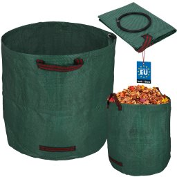 Grădină sac coș pentru frunze iarbă rotund pliabil 270 l