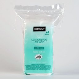 Dischete Demachiante Pătrate Bumbac 100% Sence Daily Care - 50 Buc.