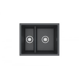 Chiuveta de bucatarie Alveus Omni 50, 55 cm, compozit, Negru, 1150069