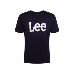 Lee Tricou 'WOBBLY LOGO TEE' negru / alb