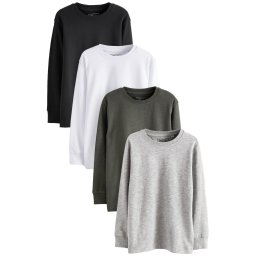 Next Tricou gri / oliv / negru / alb