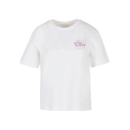 Miss Tee Tricou 'Good Vibes' roz eozină / alb