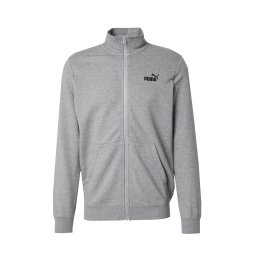 PUMA Bluză cu fermoar sport 'Essentials No. 1' gri / negru
