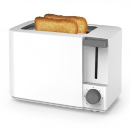 Prajitor de paine Rosberg R51440F, 1050W, 2 felii, 6 trepte, Tava firimituri, Alb