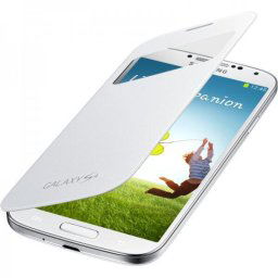 Husa Husa protectie Samsung EF-CI950BWEGWW S-View Cover Alb pentru i9500 Galaxy S4 si i9505 Galaxy S4