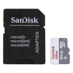 Card memorie Ultra Lite microSDXC Ad. 64GB 100MB/s SDSQUNR-064G-GN6TA