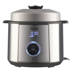 Multicooker cu gatire la presiune FPCK-R57IX, 1100W, 3.7L, presiune max 0.8bar, 10 programe, Argintiu