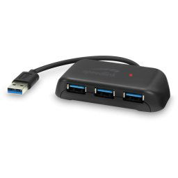 Hub USB SNAPPY EVO, 4 porturi, USB 3.0, USB 3.1 Gen 1, USB 3.2 Gen 1 (5 Gbit-s), pasiv, negru