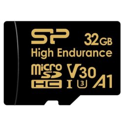 Card memorie microSDXC High Endurance Golden Series 32GB V30 UHS-1 U3 A1 4K UHD + adapter