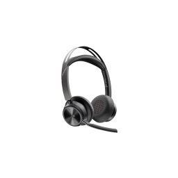 Casti Poly Voyager Focus 2 Microsoft Teams Certified USBC-C Headset +USB-C/A Adapter +Charging Stand