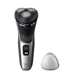 Aparat de ras rotativ electric Seria 3000 PHILIPS S3143/00, 60 minute, Negru/Gri