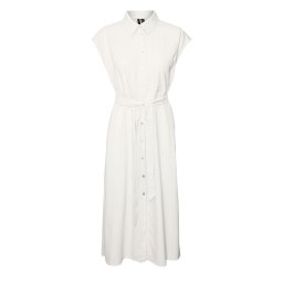 VERO MODA Rochie Vmmymilo Sl Calf Wvn 10282532 11-0602 TCX snow white